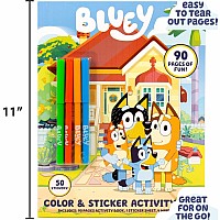 Bluey Color and Sticker Playset