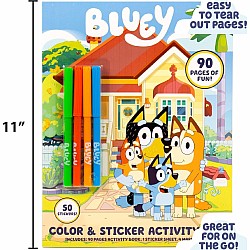 Bluey Color and Sticker Playset