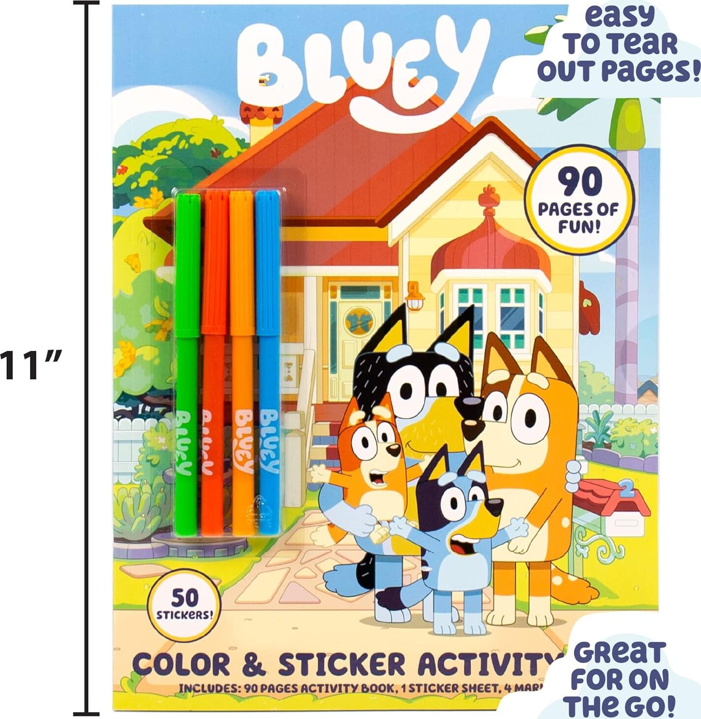 Bluey Color and Sticker Playset