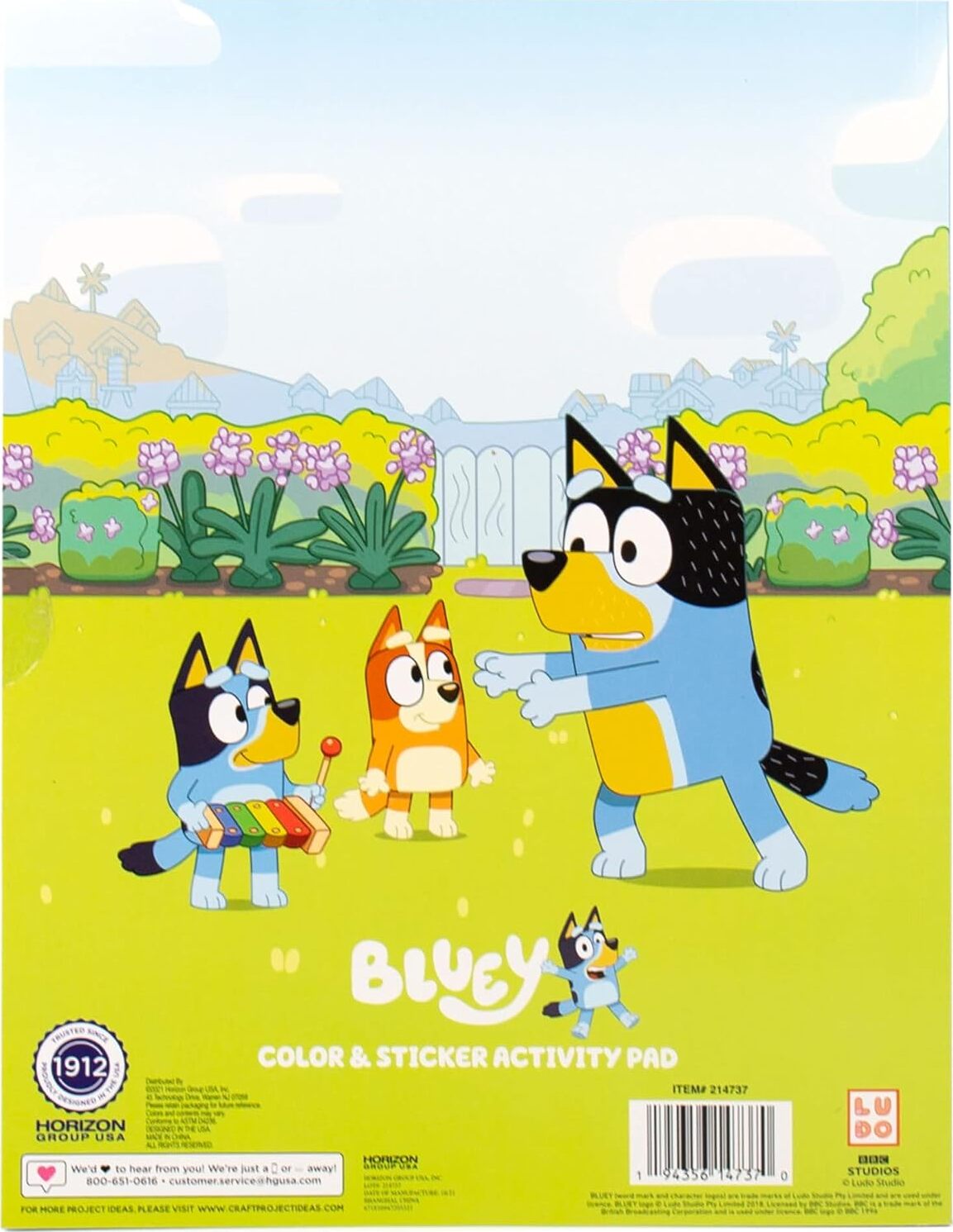 Bluey Color and Sticker Playset