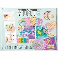 DIY Water Marbling Art Studio Kit with Canvas, for Ages 8+