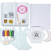 DIY Water Marbling Art Studio Kit with Canvas, for Ages 8+