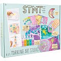 DIY Water Marbling Art Studio Kit with Canvas, for Ages 8+