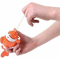 Pull String Clown Fish Bath Toy