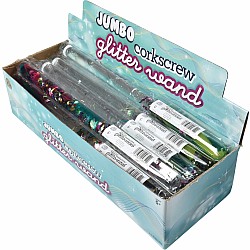 Jumbo Corkscrew Glitter Wand