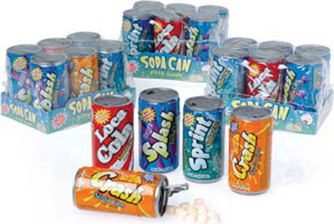 Six Pack Soda Can Fizzy Candy - Sold Individually