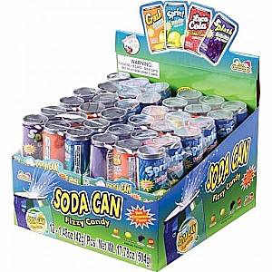 Six Pack Soda Can Fizzy Candy - Sold Individually