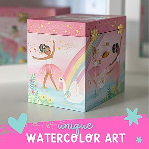 Ballerina Musical Jewelry Box 2-Drawers