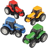 4 inch Die-cast Farm Tractor (assorted colour styles)