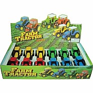 4 inch Die-cast Farm Tractor (assorted colour styles)