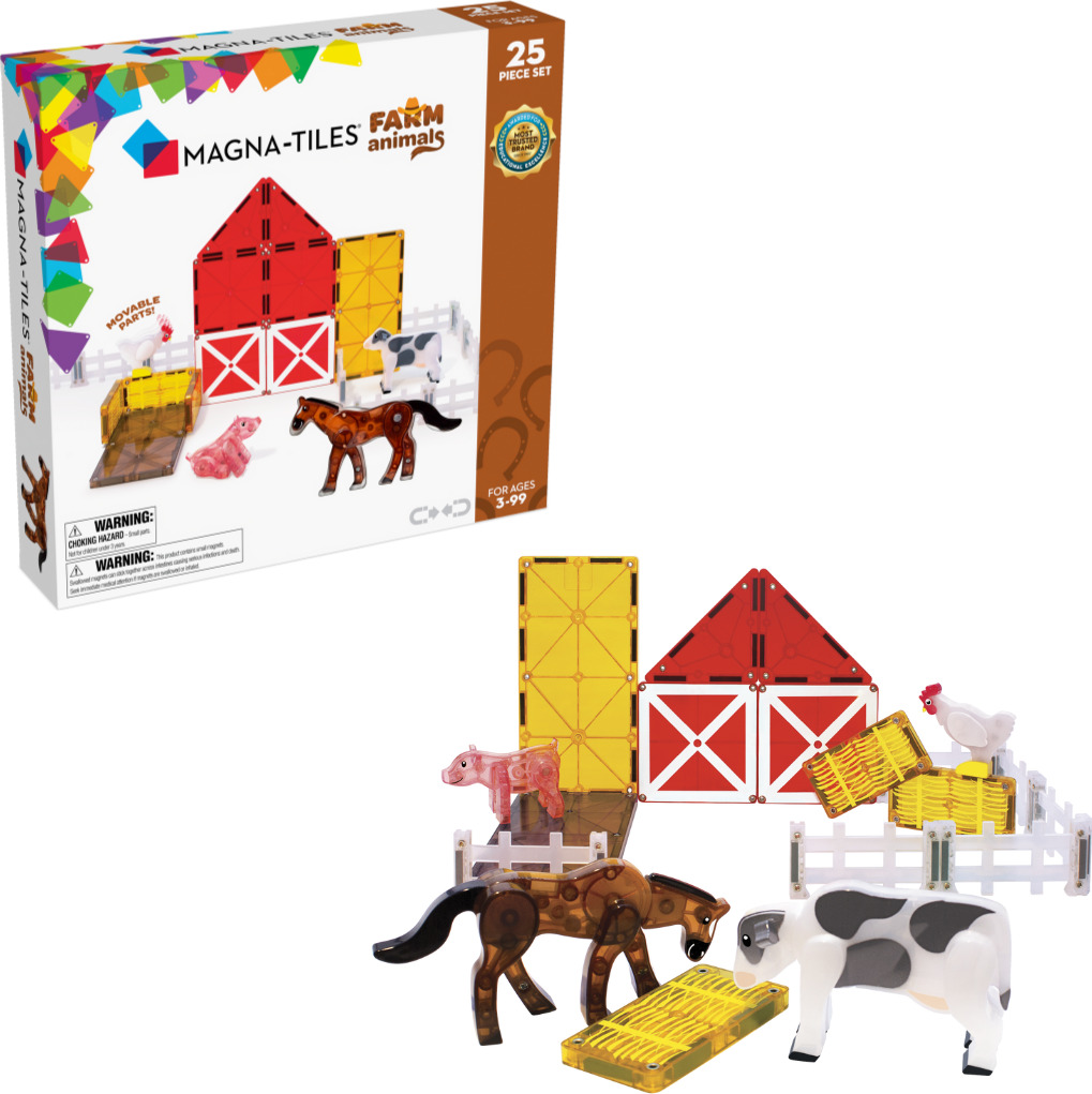 Magna-Tiles: Farm Animals (25-Piece Set)
