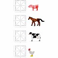 Magnatiles MAGNA-TILES Farm Animals 25-Piece Magnetic Construction Set