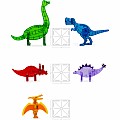 Magnatiles Magna-Tiles Dinos 5 Piece Set
