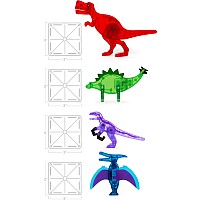 Magnatiles Magna-Tiles Dino World 40 Piece Set