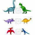 Magnatiles Magna-Tiles Dino World XL 50 Piece Set