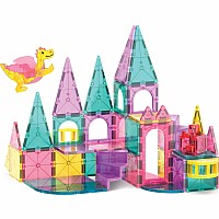 Magna-Tiles Castle DLX 48-Piece Set with MicroMags Ages 3 - 99