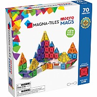 Magna-Tiles MicroMags 70-Piece Deluxe Set Ages 3 - 99