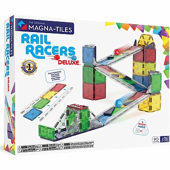 MagnaTiles Rail Racers Deluxe, 90 Piece Set