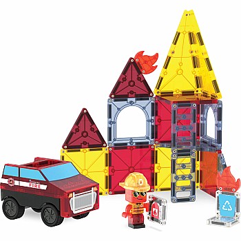 Magna-Tiles Fire Rescue, 27 Piece Set