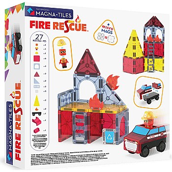Magna-Tiles Fire Rescue, 27 Piece Set