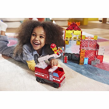Magna-Tiles Fire Station, 55 Piece Set
