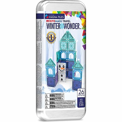 Magna-Tiles microMags Winter Wonder Travel Set (26-Piece)