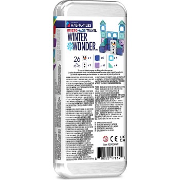 Magna-Tiles microMags Winter Wonder Travel Set