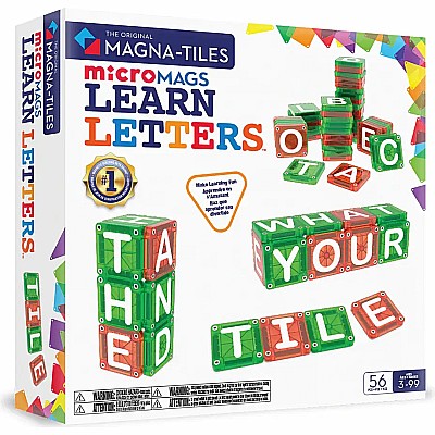 Magna Tiles microMAGS LEARN Letters