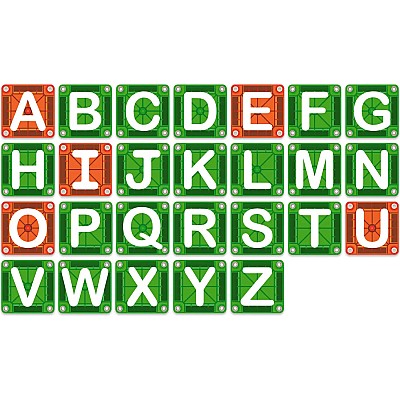 Magna Tiles microMAGS LEARN Letters