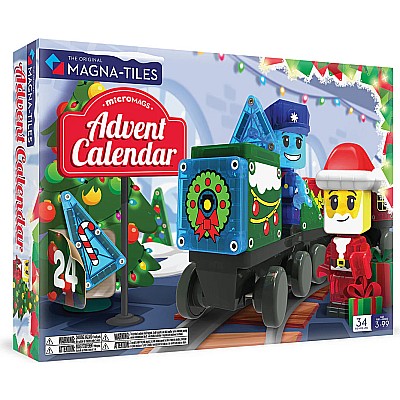 Magna-Tiles microMAGS Advent Calendar 34 Piece Set