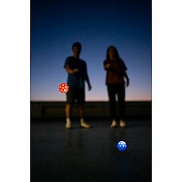 LED BounceBack Moon Ball (assorted colors)