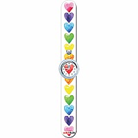 Watercolor Hearts - Watchitude Slap Watch