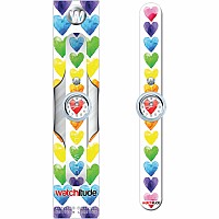 Watercolor Hearts - Watchitude Slap Watch