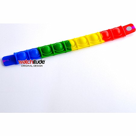 Rainbow - POP'd Bracelet by Watchitude - Bubble Popping Toy