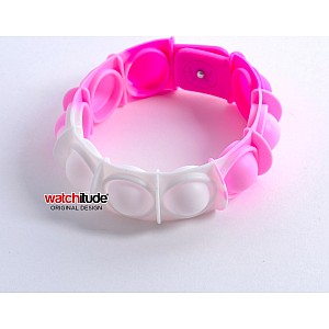 Pink Cloud - POP'd Bracelet by Watchitude - Bubble Popping Toy