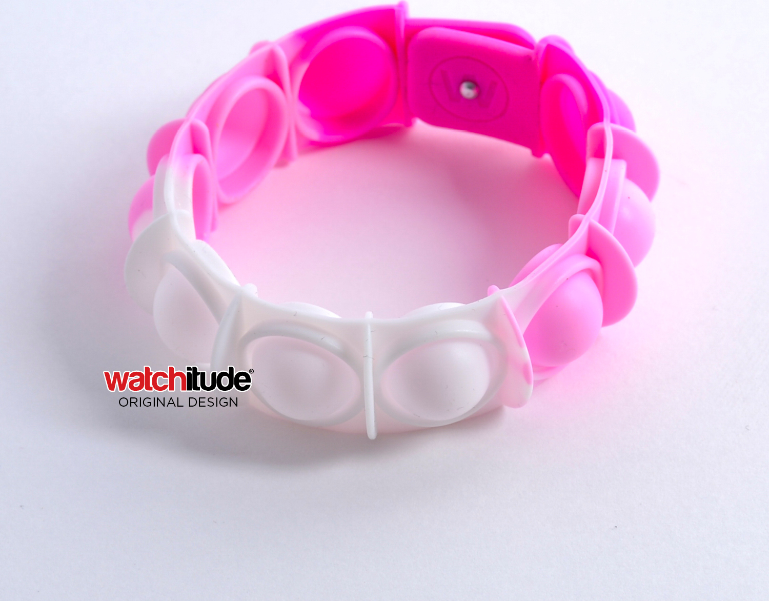 Pink Cloud - POP'd Bracelet by Watchitude - Bubble Popping Toy