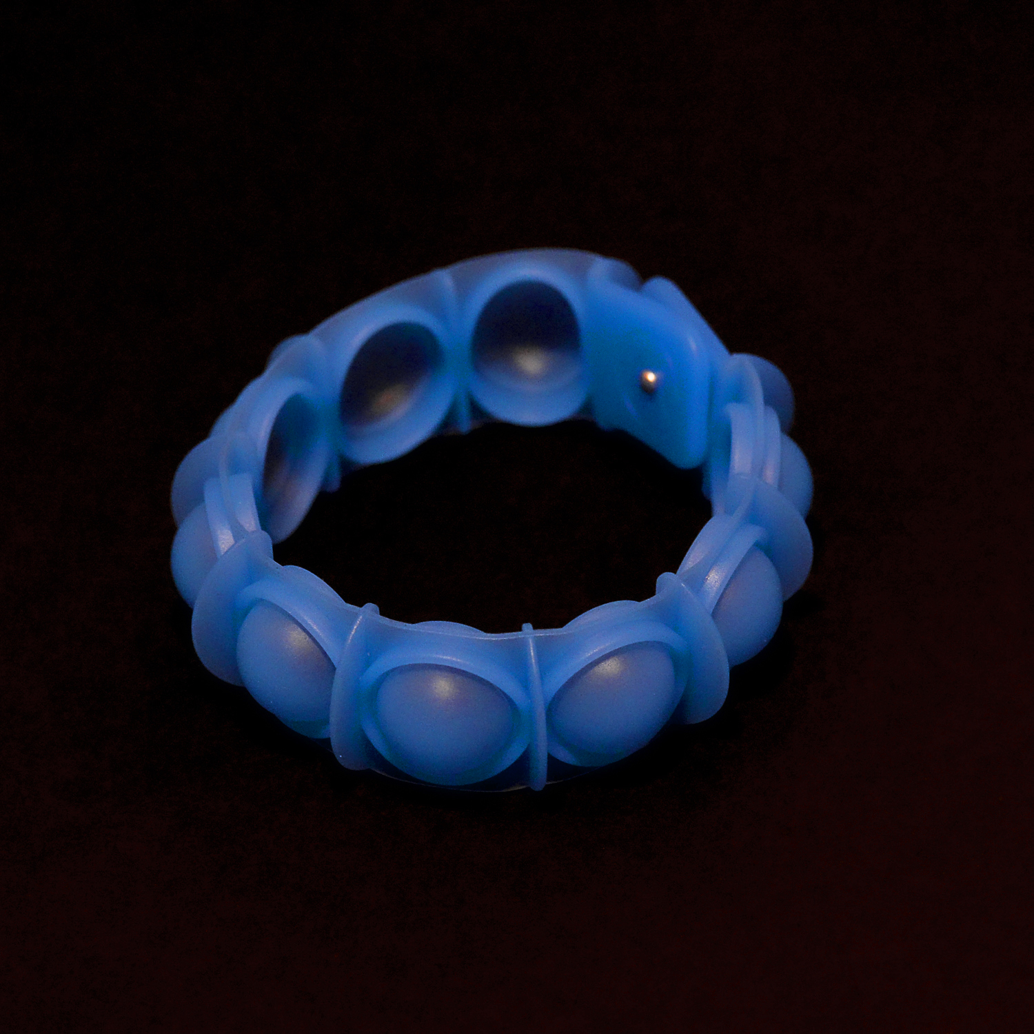 Blue Glow - POP'd Bracelet by Watchitude - Bubble Popping Toy