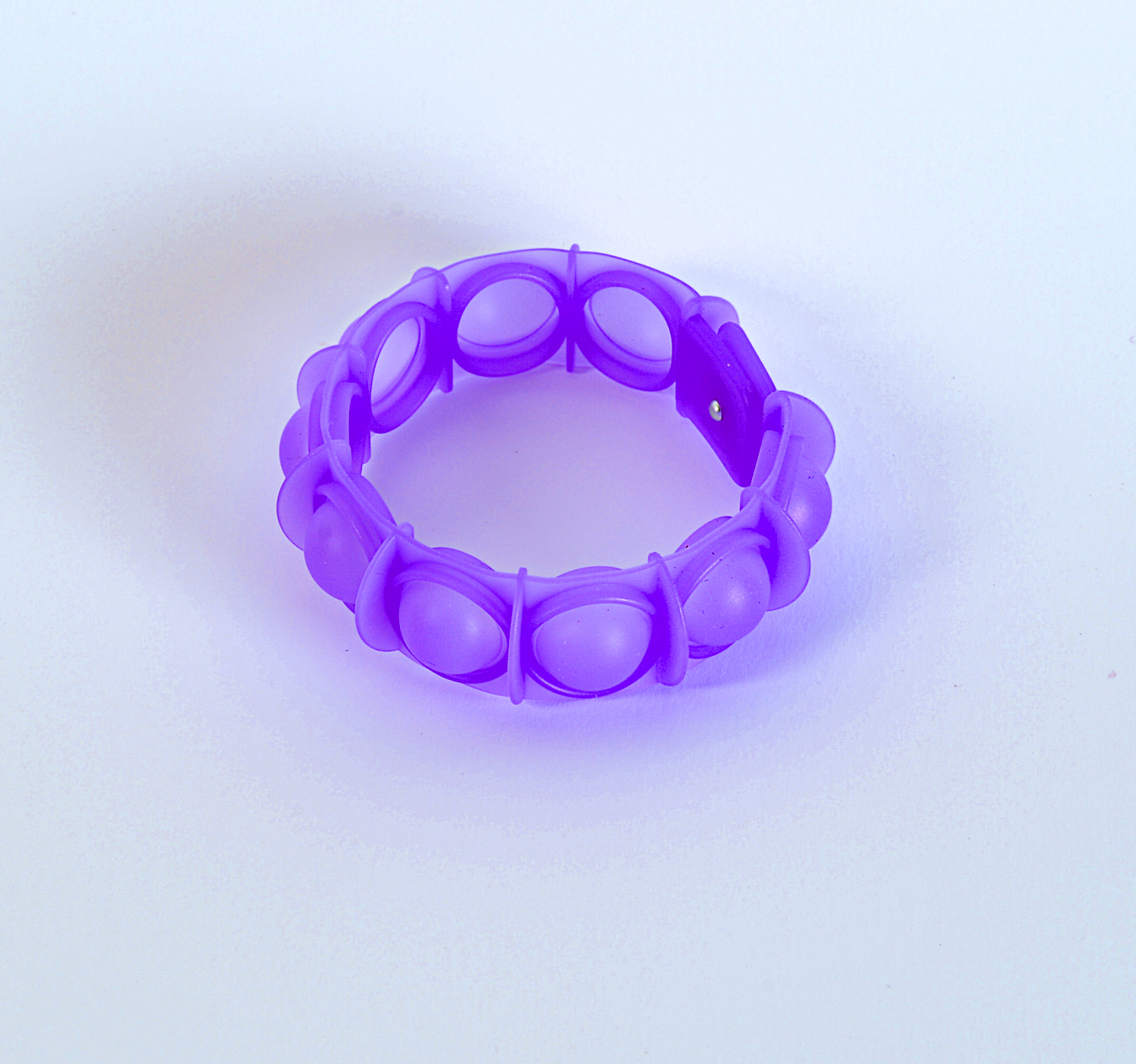 Purple Glow - POP'd Bracelet by Watchitude - Bubble Popping Toy