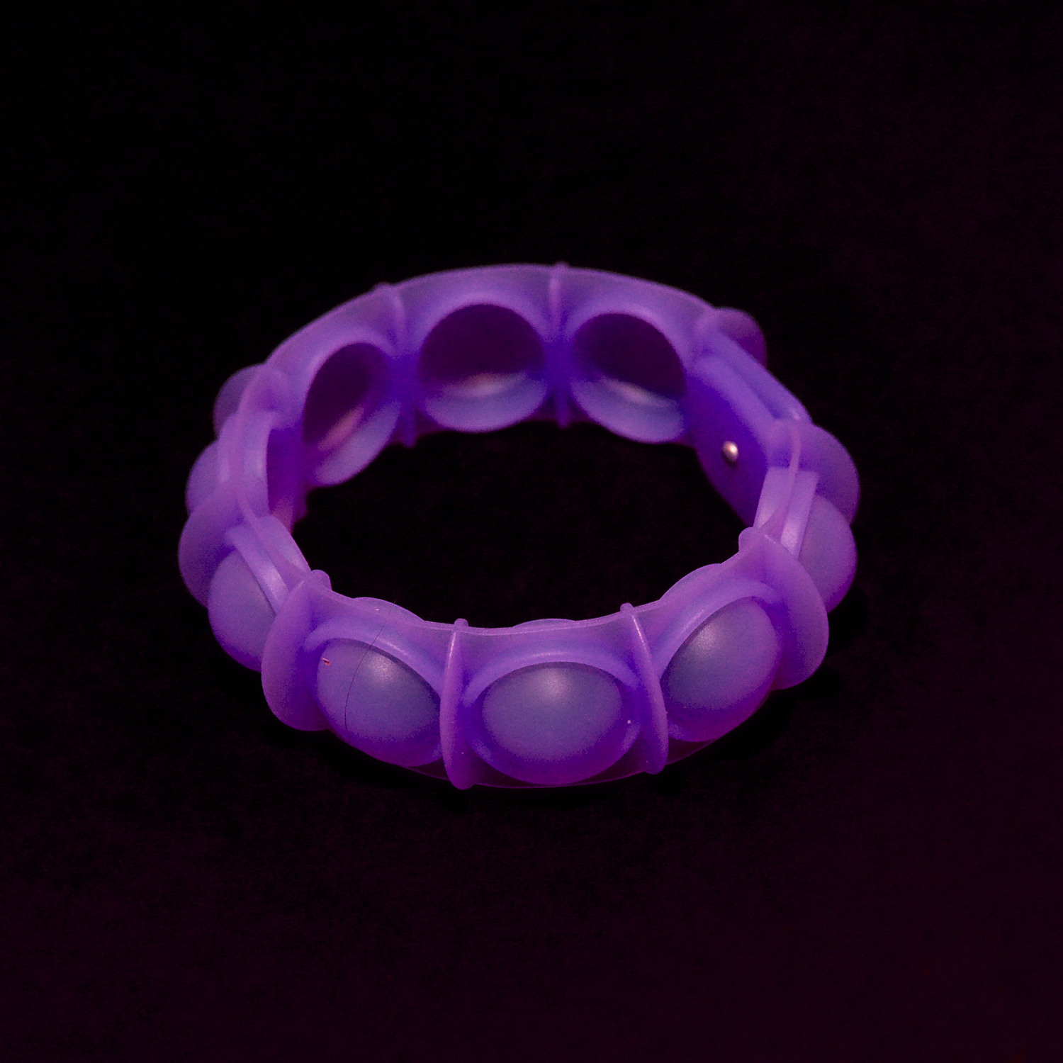 Purple Glow - POP'd Bracelet by Watchitude - Bubble Popping Toy
