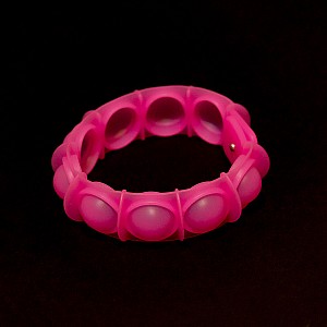 Pink Glow - POP'd Bracelet by Watchitude - Bubble Popping Toy