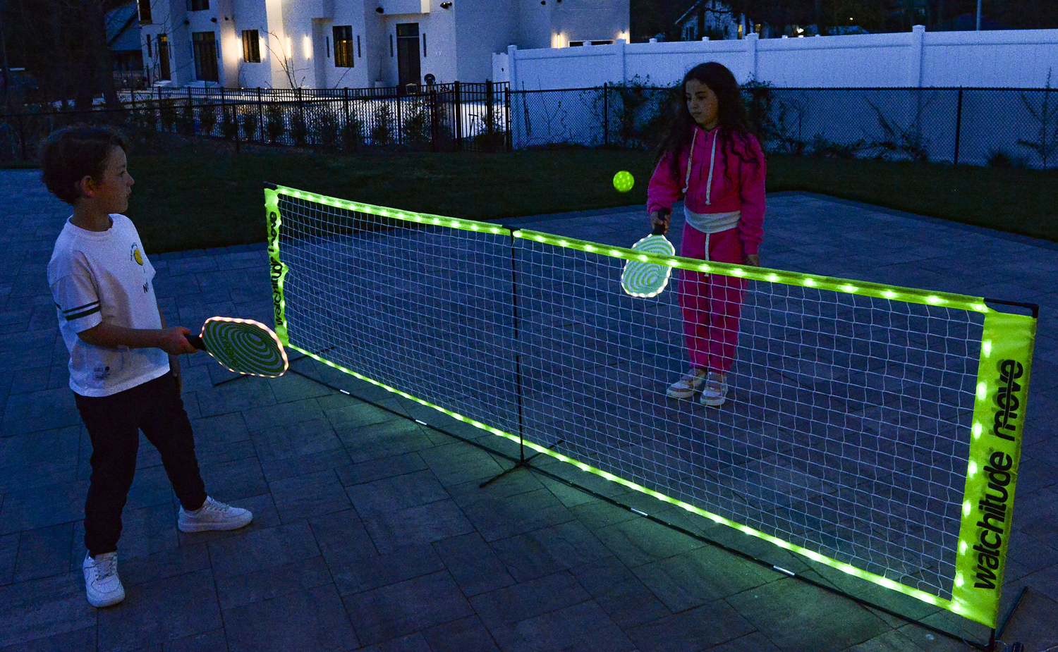 LED Light-Up Pickleball Net Set