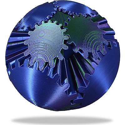 Gear Ball Fidget Toy (Blue & Green)