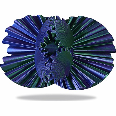 Gear Ball Fidget Toy (Blue & Green)