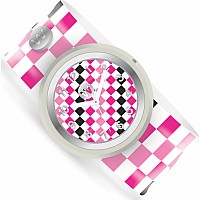 Pink Checkers - Watchitude Slap Watch