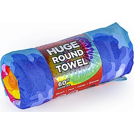 Tie Dye Swirl - Watchitude Large Round Towel