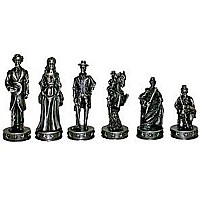 Civil War Pewter Chessmen
