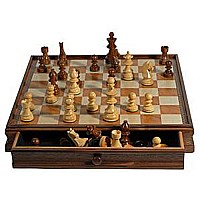 Camphor Chess/ Checkers Set