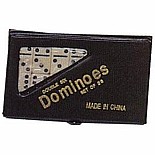 Double 6 Dominoes Ivory Color Tiles With Black Dots