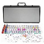 Silver Aluminum Mahjong American Style