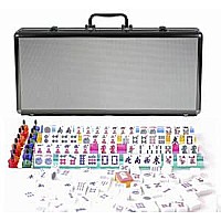 Silver Aluminum Mahjong American Style